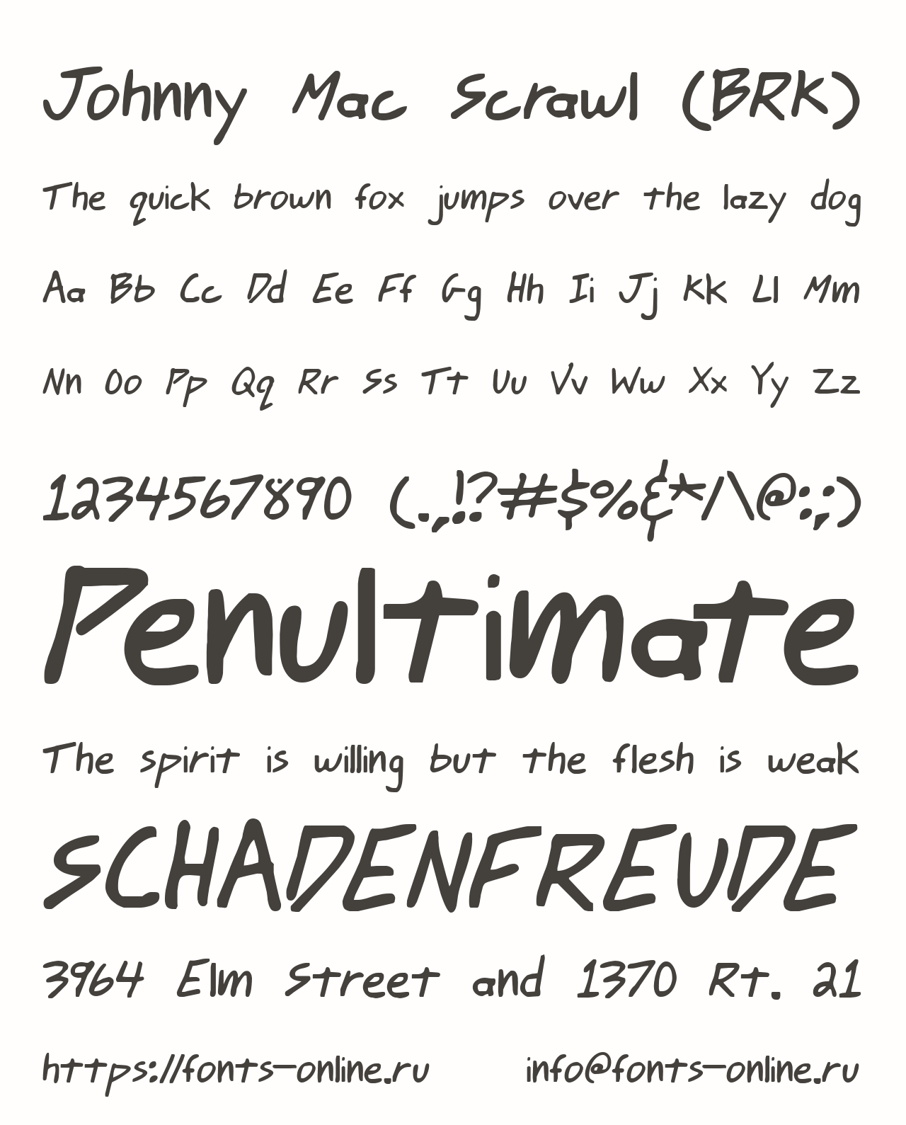 Johnny Mac Scrawl (BRK) Free Font Download